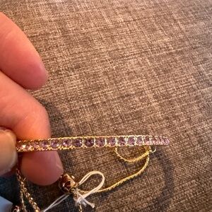 Park Lane Lavender Gold Bolo Bracelet